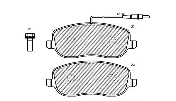 Brake Pad Set, disc brake (24869z)