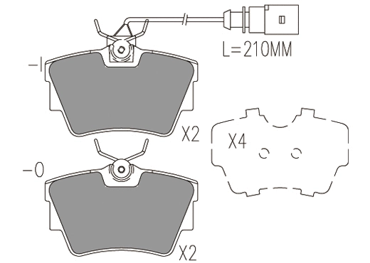 Brake Pad Set, disc brake (24053z)