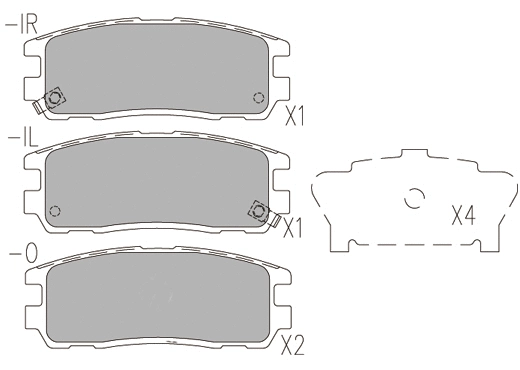 Brake Pad Set, disc brake (24791z)