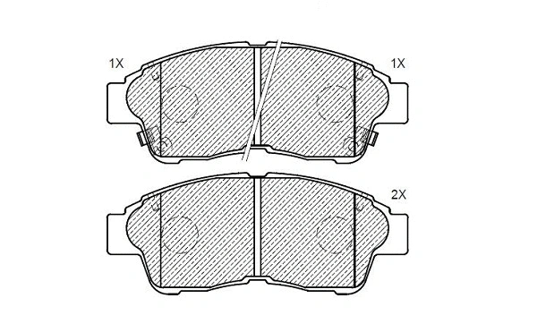 Brake Pad Set, disc brake (24702z)
