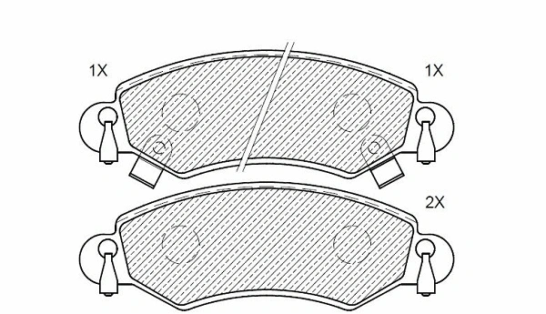 Brake Pad Set, disc brake (24860z)