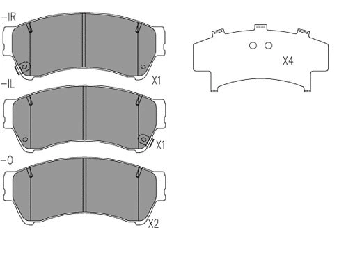 Brake Pad Set, disc brake (24798z)