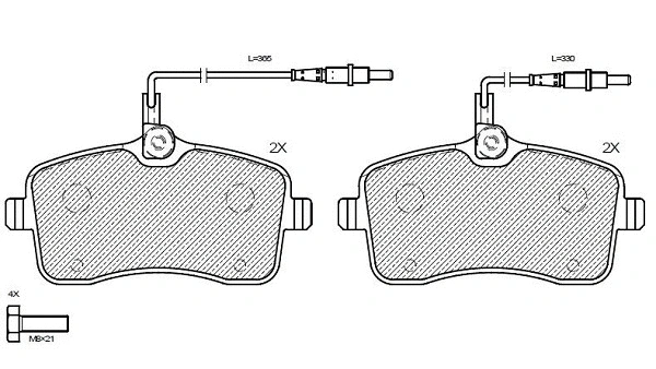 Brake Pad Set, disc brake (24115z)
