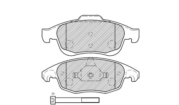 Brake Pad Set, disc brake (24120z)