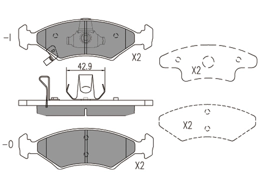 Brake Pad Set, disc brake (24018z)