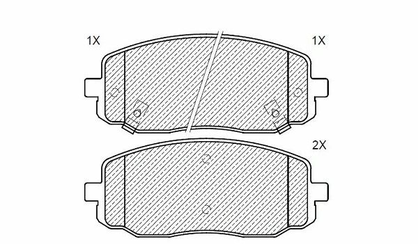 Brake Pad Set, disc brake (24998z)