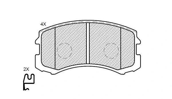 Brake Pad Set, disc brake (24112z)