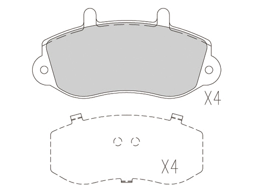 Brake Pad Set, disc brake (24043z)