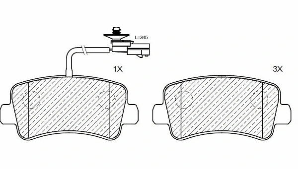 Brake Pad Set, disc brake (24176z)