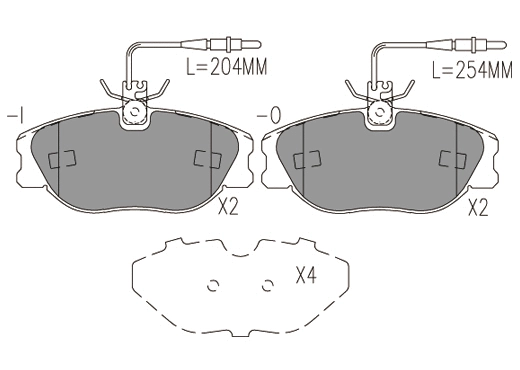 Brake Pad Set, disc brake (24020z)