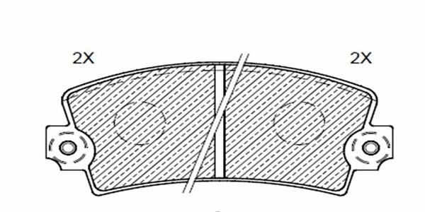 Brake Pad Set, disc brake (24802z)