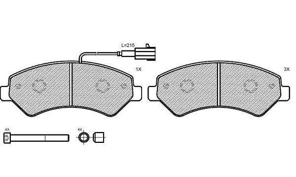 Brake Pad Set, disc brake (24170z)