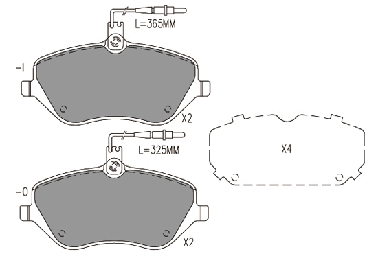 Brake Pad Set, disc brake (24038z)