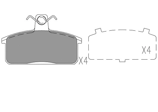 Brake Pad Set, disc brake (24097z)