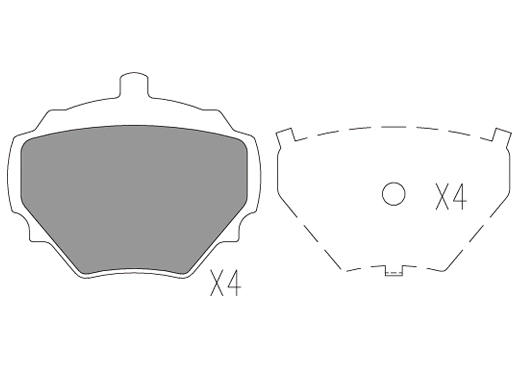 Brake Pad Set, disc brake (24768z)