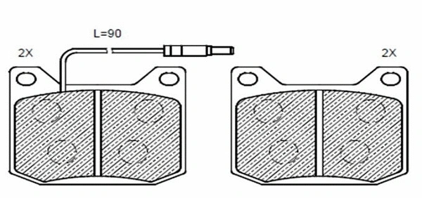 Brake Pad Set, disc brake (24134z)