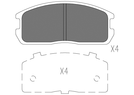 Brake Pad Set, disc brake (24010z)