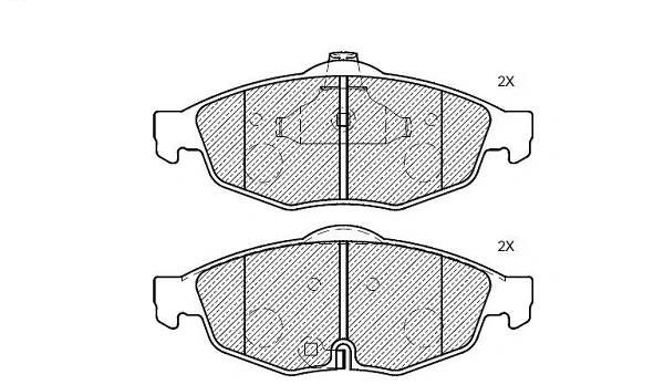 Brake Pad Set, disc brake (24928z)