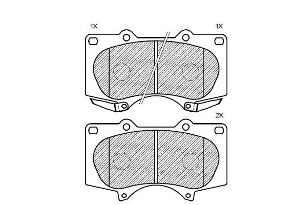 Brake Pad Set, disc brake (24158z)