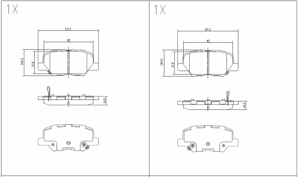 Brake Pad Set, disc brake (24663z)