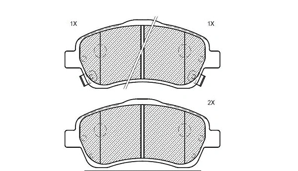 Brake Pad Set, disc brake (24149z)