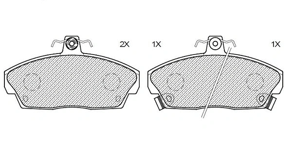 Brake Pad Set, disc brake (24854z)