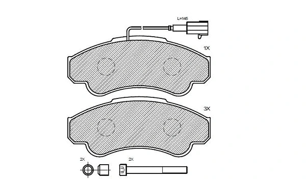 Brake Pad Set, disc brake (24978z)