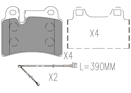 Brake Pad Set, disc brake (24888z)