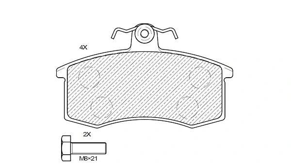 Brake Pad Set, disc brake (24057z)