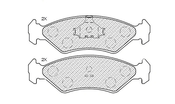 Brake Pad Set, disc brake (24818z)
