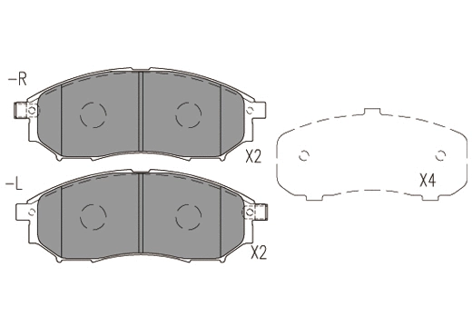 Brake Pad Set, disc brake (24076z)