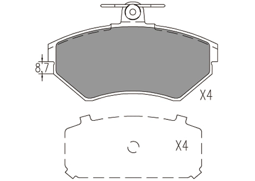 Brake Pad Set, disc brake (24792z)