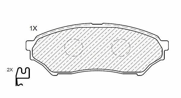 Brake Pad Set, disc brake (24110z)