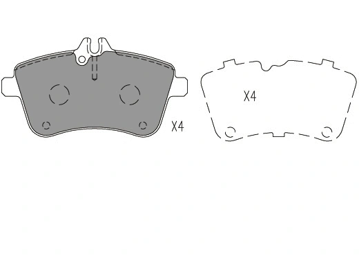 Brake Pad Set, disc brake (24064z)