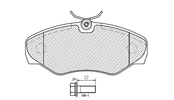 Brake Pad Set, disc brake (24870z)