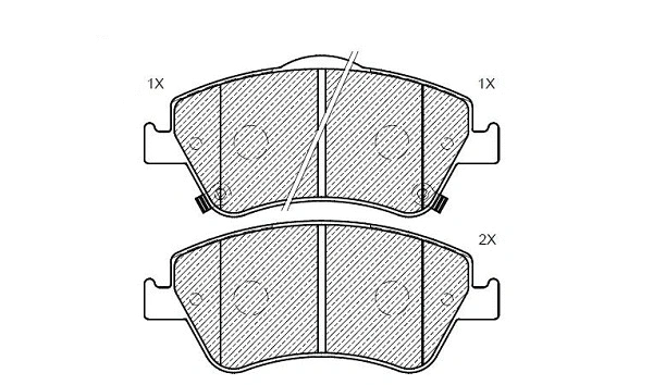 Brake Pad Set, disc brake (24166z)