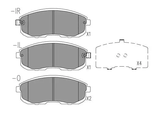 Brake Pad Set, disc brake (24885z)