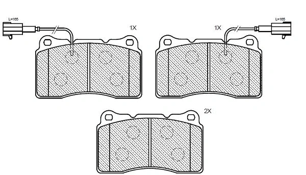 Brake Pad Set, disc brake (24866z)