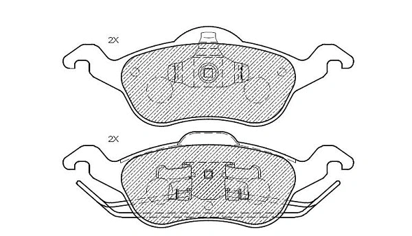 Brake Pad Set, disc brake (24497z)
