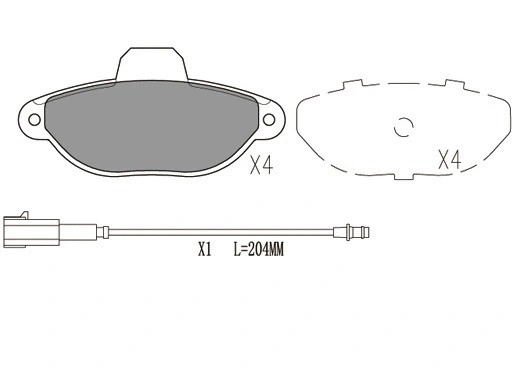 Brake Pad Set, disc brake (24063z)