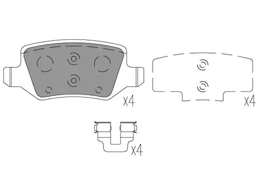 Brake Pad Set, disc brake (24186z)