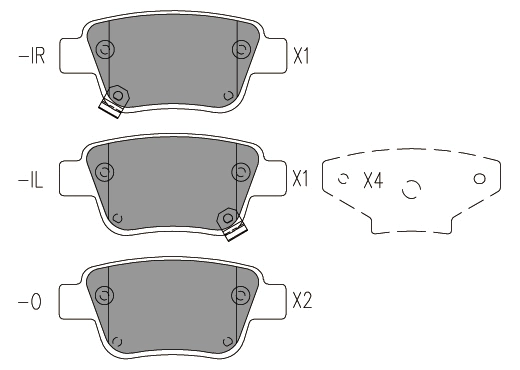 Brake Pad Set, disc brake (24003z)