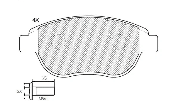 Brake Pad Set, disc brake (24118z)