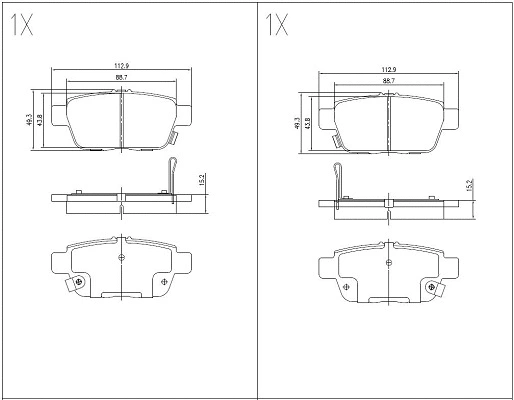 Brake Pad Set, disc brake (24660z)