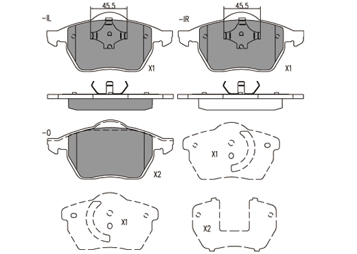Brake Pad Set, disc brake (24051z)