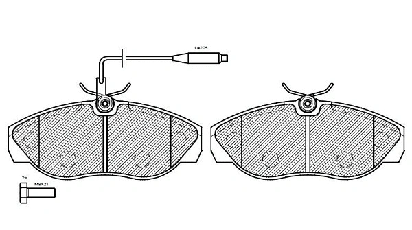 Brake Pad Set, disc brake (24986z)
