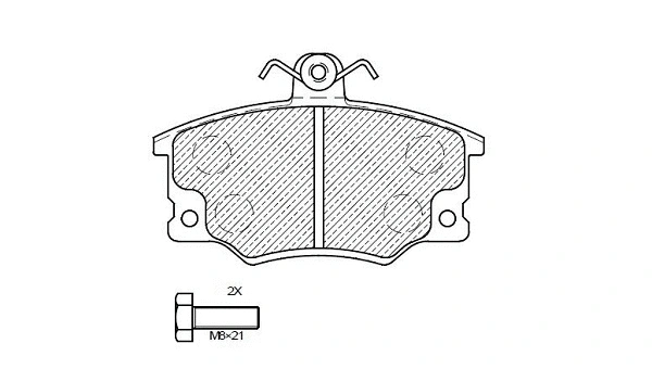 Brake Pad Set, disc brake (24337z)