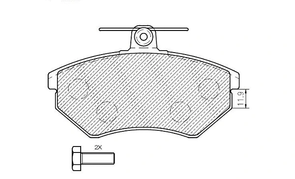 Brake Pad Set, disc brake (24560z)