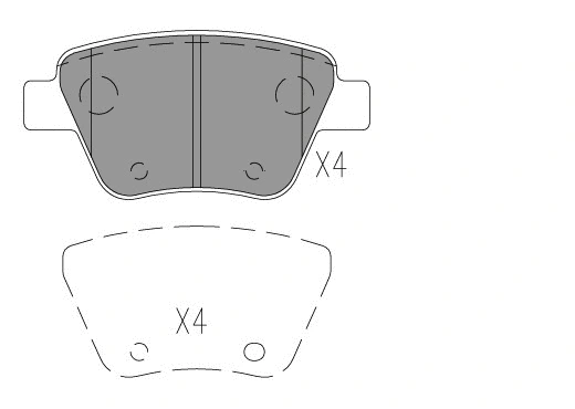 Brake Pad Set, disc brake (24088z)
