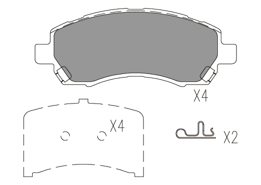 Brake Pad Set, disc brake (24012z)